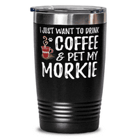 Morkie Lover Lover Coffee 20oz Tumbler Travel Mug Funny Dog Mom Day