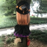Ukrasi vještica zastrašujuće najlonski stup otporan na habanje HUG Flying Witch Halloween Decor