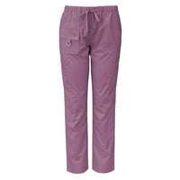 Medgear Womens Stretch piling hlače, komunalni stil sa džepovima i petljom, mauve, 2x-velik