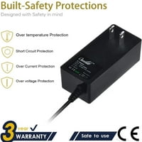 OMILIK DC punjač kompatibilan sa viseineer strobo-strobo-500-sa kablom za skener za skener PSU adapter