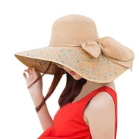 Žene Šarene Big Diple Jad Slam Bow Hat Sun Floppy Wide Wither Hats Posutni kapu za planinarenje za planinarenje kampova