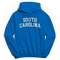 Južna Karolina grafički crni muški pamučni pulover Hoodie