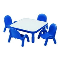 Angeles Baseline® Toddler 30 Set za četvrtaste stola i stolica - Čvrsta kraljevska plava