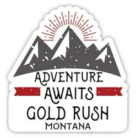 Gold Rush Montana Suvenir Vinil naljepnica za naljepnicu Avantura čeka dizajn
