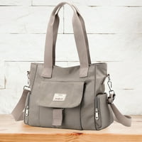 Najlonske križne torbe Moda Veliki kapacitet prijenosni torba jednostavna prijenosna za rad siva