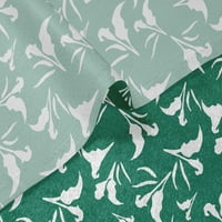 Onuone baršunaste zelene tkanine Florals haljina materijal tkanina za ispis tkanina sa dvorištem širom