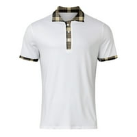 Vedolay polo majice za mens golf polo majice Brzi suhi kratki rukovi casual košulje na ogrlicu, bijeli