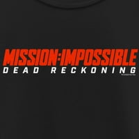 Djevojkova misija: nemoguće mrtvo računanje logotip filma crveni grafički tee crni mali