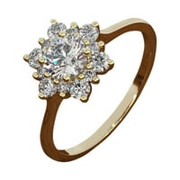 Ženska modna princeza Dijamantna prstena mladenka Vjenčani prsten za venčani prsten obećava angažman