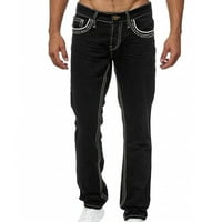 Edvintorg pantalone za muškarce traperice muške casual plus veličine traper ravne duge pantalone za