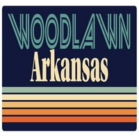Woodlawn Arkansas Vinil naljepnica za naljepnicu Retro dizajn
