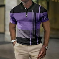 Fragarn Golf majice za muškarce suho fit kratki rukav Ispis performansi vlage Wicking Polo majica
