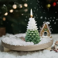 Tutunaumb božićno drv aromatično ukrašavanje svijeća SOYBEAN WA kreativni poklon bo dekorativni božićni