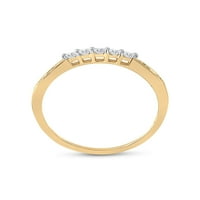 Jewels 14kt Žuto zlatna princeza Diamond Bridal Wedding Ring Band Set CTTW veličine 8