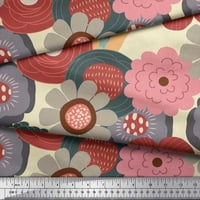 Soimoi Georgette viskoza tkanine cvjetno umjetničko ispis tkanina od dvorišta široko