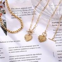 Početne ogrlice od zlatnog sloja za žene od 14K pozlaćenog početnog slova slova