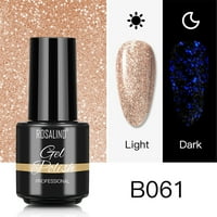 Keusn Glow-in-Tamna laka za nokte Glitter zalijepi za nokte višebojni lak za nokte
