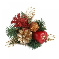 Umjetne brane za božićno ukrašavanje stabla, crvene bobice Pine cosposjej Božićne zelenilo za zanat