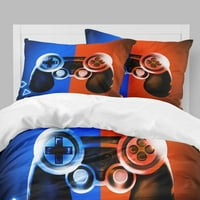 -Dake Game za posteljinu Gamer Sobe Decor Gamer Komforter poklopac za dječake Dječje djece Tinejdžeri
