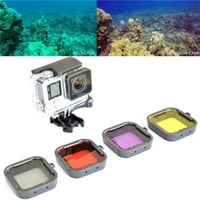 Ronjenje podvodno šareno zatamnjeno za ronjenje UV filter Cover Cover komplet za GoPro Hero 3+