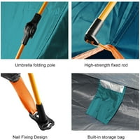 Osoba Pop up šator Kampiranje Vodootporno prostrani lagani prijenosni ruksak šator za planinarenje na