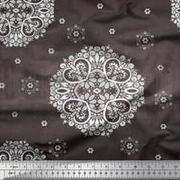 Soimoi pamučna kambrička tkanina mandala ukrasna ispis tkanina od dvorišta široka