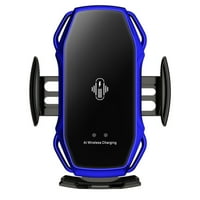 Bežični auto punjač Držač telefona Brzo punjenje Smart Sensor Auto stezni automobil, plavi, G70630
