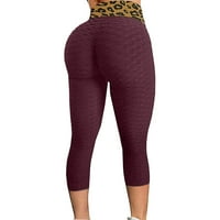 Ženske joge hlače s džepovima Petite sport plus veličine casual tiska visokog struka joga sportske hlače