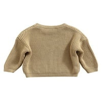 Coduop Toddler Baby Girl Boys Džemper dugih rukava Pleteni duks pulover vrhovi 0- godine