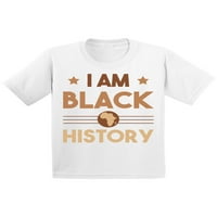 AM Black History Youth Majica za djevojke Dječaci Black Pride Tee Dob za Tinejdžere Crna historija Mesec
