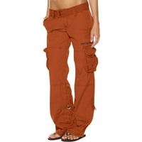 Ženske dame Solice Hlače Hippie Punk pantalone Streetwear Jogger džepni labavi kombinezoni duge hlače