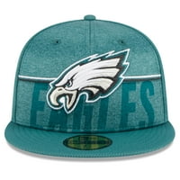Muška nova era Green Philadelphia Eagles NFL Training Camp 59Fifty ugrađeni šešir