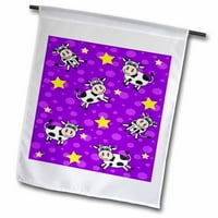3drose sretan krav dječak Print Purple - Zastava bašte, prema