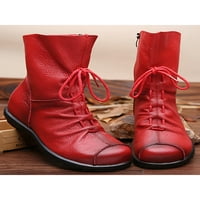 Zodanni Dame Ležerne prilike sa bočnim čizme Ženske radne plišane cipele cipele Comfort Zimske cipele