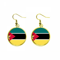 Mozambikenacionalna zastava Afrika Country Ear Danle En Drop Minđuše Nakit Žena