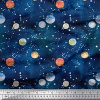 Soimoi pamučni dres planeta Galaxy Ispiši šivanje tkanine širine