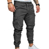 Muške hlače Ležerne prilike Slim Fit urbane ravne noge Modne olovke Jogger Cargo hlače Srednja odjeća