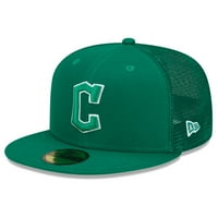 Muški novi Era Green Cleveland Statians St. Patrickov dan 59Fifty ugrađeni šešir