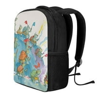 Cartoon Turtle Student ruksak za školsku torbu za djevojke i dječake Vodootporna putni ruksak