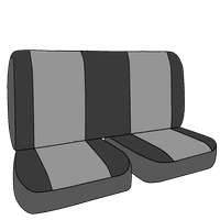 Caltrend Stražnji čvrsti klupci Tweed Fory Seat za 1994- Chevy Camaro - CV312-01ta crni umetak i obloži