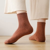 Mishuowoti čarape za muškarce i žene Kompresijske čarape Ženske čarape u jesen i zimi plus baršunasti