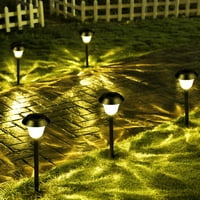 Solarni vrtni svjetiljke na otvorenom topla bijela LED staza svjetiljka na bašti ukras za popločani