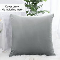 PiccoCasa 18 X18 ukrasni jastučni poklopac jastuk za jastuk, siva