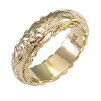 Frehsky prstenovi elegantni cvijet srebro, vjenčani prstenovi nakit zlato i klizač