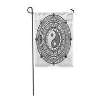 Ying hena tatoo mandala yin yang simbol mehndi tetovaže bašte za zastavu Baner baner