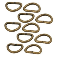 Jedinstvena ponuda Unutarnja širina Iron Metal Ne zavareni pola krug D prsten brončani ton