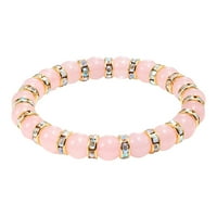 Heiheiup Sweet Creative Pink narukvica za breskve Kamen jednokrevetna narukvica svježa perla rivestone