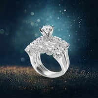 Veki Diamond Modni prsten Beski habaj Diamond Diamond RingNew ružičaste prstene Ženska ruža prstena