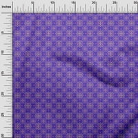 Onuproone pamučni dres purple tkanina azijska ukrasna pločica šivaća tkanina od dvorišta otisnuta DIY