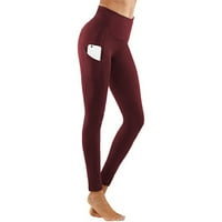Leesechin Clearence ženske joge hlače Ispis bljeskalice Hlače visoke struk labave ravne duge hlače